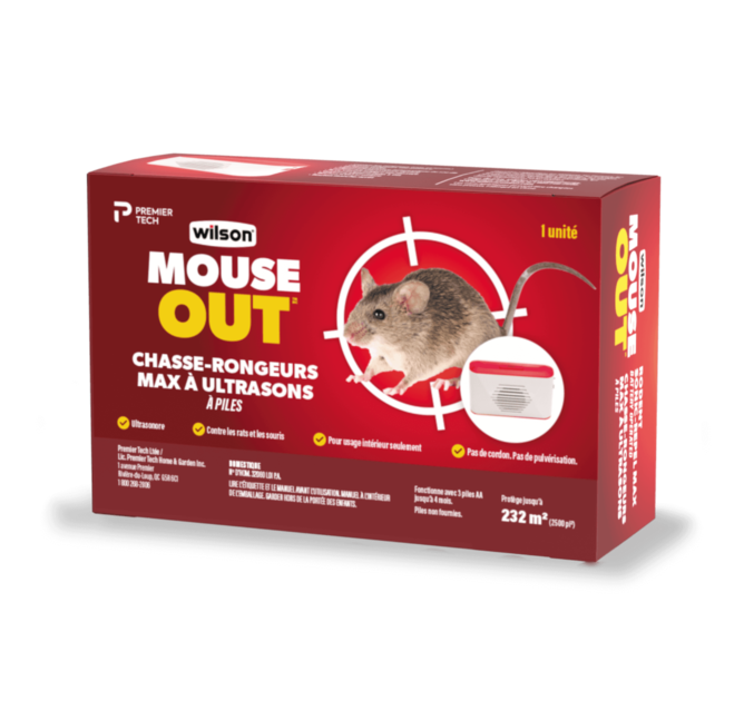 Appareil à ultrasons pour chasser les souris et rats dans une