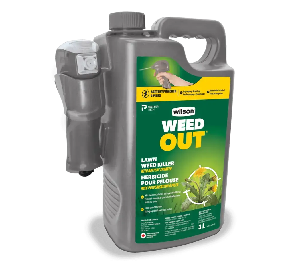 Easy to use Wilson WEED OUT Lawn Weed Killer with Battery Sprayer