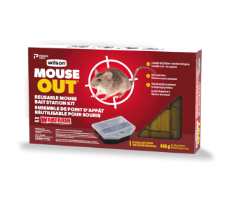 Rodenticide en granules pour rats et souris MOUSE OUT de Wilson (720 g)