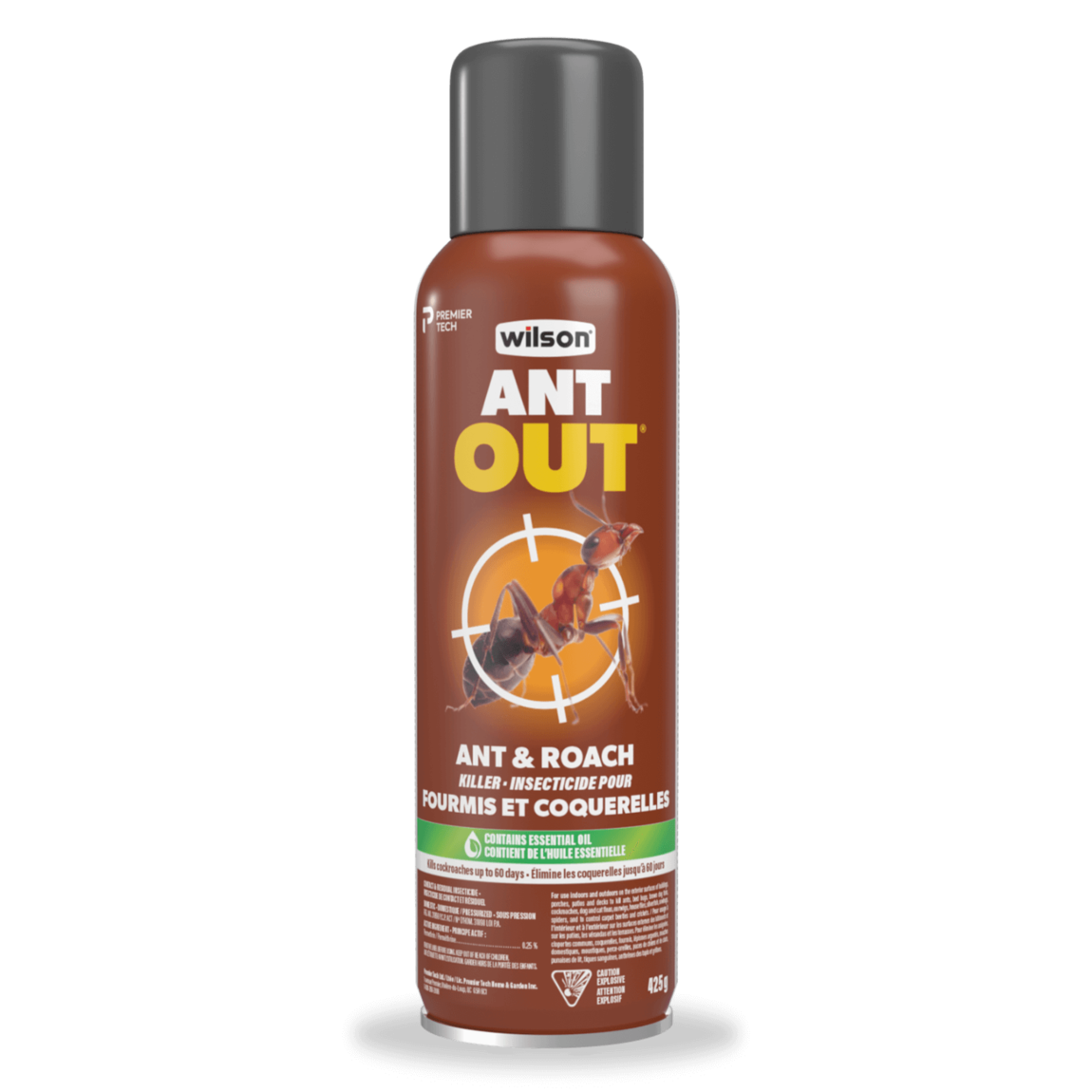 ANT OUT Ant & Roach Killer controls insects indoors and outdoors