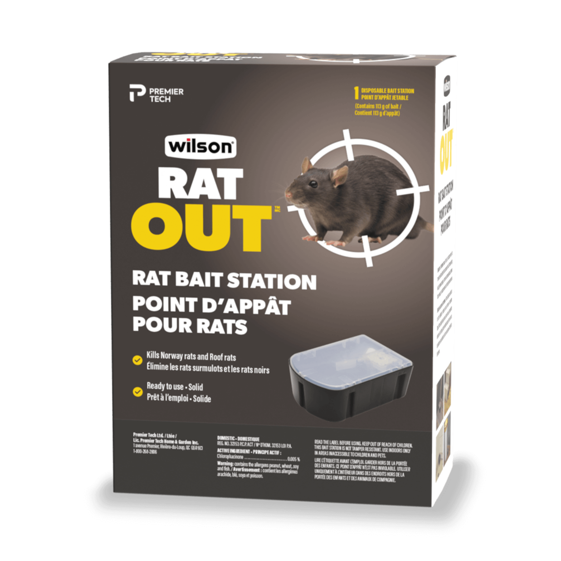Point d'appât pour rats RAT OUT de Wilson