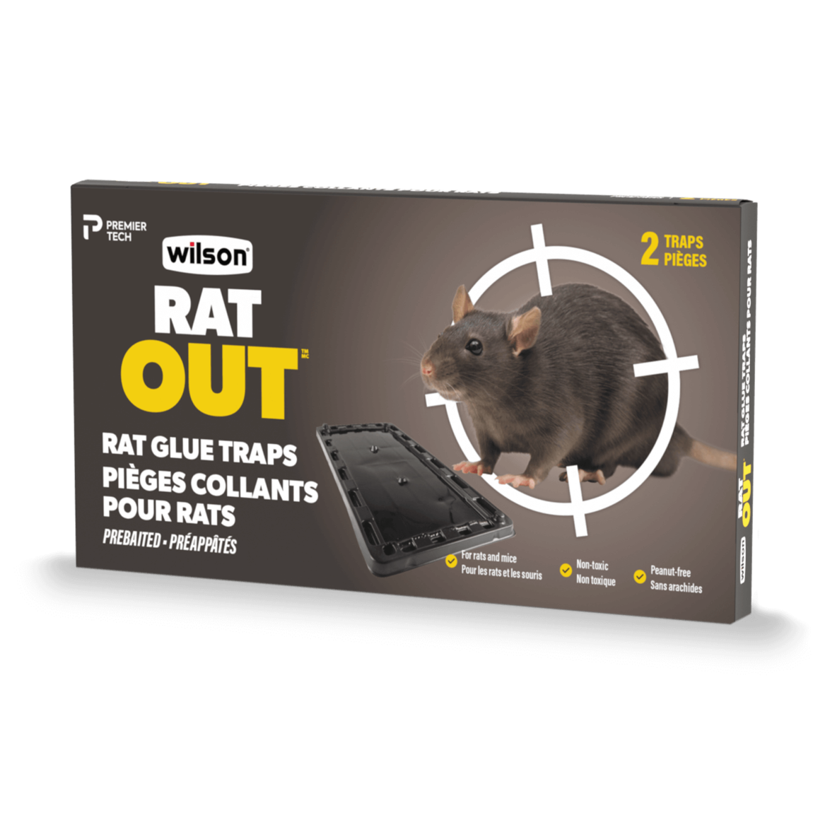 Pièges collants pour rats RAT OUT™ de Wilson®