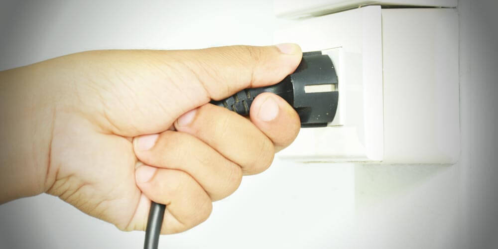 Electrical outlet inside a cottage